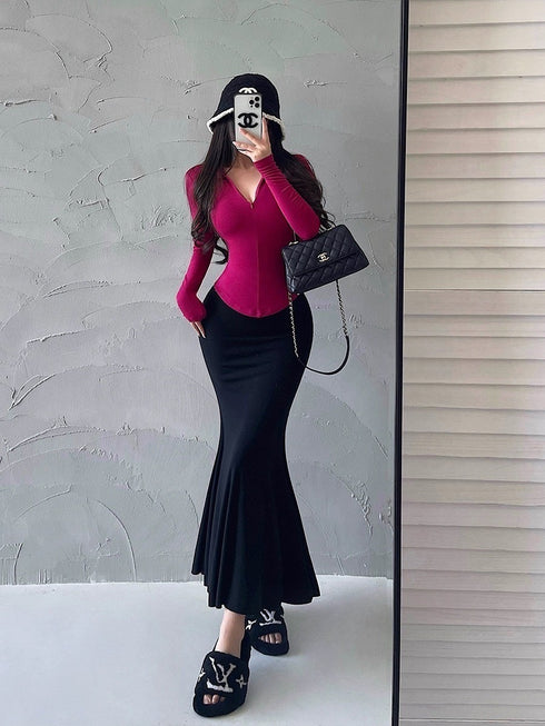 Casual Long Mermaid Tail Skirts